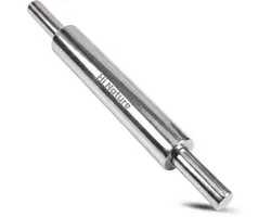 HI NATURE™ Deegrollers - Deegroller antikleef - Deegroller RVS - Fondant roller voor Brood, Koekjes - Bakroller voor Patisserie & Pizza - Bakaccesoires - Vaatwasserbestendig - 100% Roestvrij staal - Ergonomisch ontwerp Silver