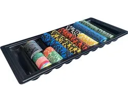 Poker Token Houder - Chip Organizer - Tafel Organiseren - Stabiele PP Constructie - 1.33 Pond Gewicht - Niet Gespecificeerd