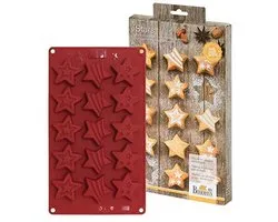 Mini Cakes Stars Baking Mould - 15 Compartments, Silicone, 4 cm Diameter