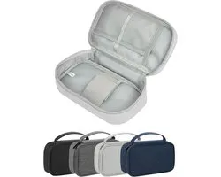 Arae Travel Essentials Tech Pouch Elektronica Organizer Case met Verwijderbare Verdelers voor Opladers, Kabels & - ShopVlot