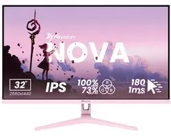 Moniteur informatique Arozzi Nova 32″ 80 cm (31,5") 2560 x 1440 Pixels Quad HD LED Rose