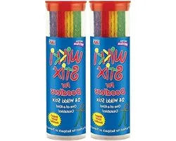 WikkiStix Doodlers - Knutselstokjes Creatief - Kinderen Leren Tekenen - Herbruikbaar Knutselmateriaal - 15 cm - Rood