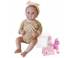 Poupées réalistes Bosstony Elara - 1,1 kg - 45 cm - Poupée bébé reborn - Avec Accessoires de vêtements pour bébé - Reborn Bébé