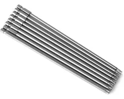 8Pcs Long Screwdriver Bit, 20cm Magnetic Security Torx Bit Set 1/4" Hexagonal Shank Plum Blossom Head for T8, T10, T15, T20, T25, T27, T30, T40