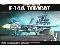 1:48 Academy 12253 Grumman F-14 Tomcat - F-14A Tomcat - Kit de construction de modèle en plastique pour chasseur à réaction