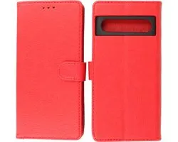 Google Pixel 7 Pro Hoesje Book Case Portemonnee Telefoonhoesje - Rood