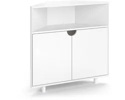 Vicco Inaro Dressoir – 79 x 76 cm avec 3 compartiments Blanc