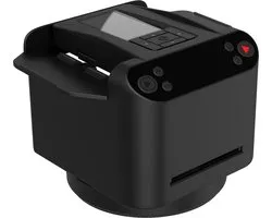 OUYLAF Mélangeur de cartes 2-en-1 - Machine automatique à mélanger et distributeur - Avec manuel en néerlandais - Mélangeur sans fil - Adapté pour 2-12 joueurs – avec distributeur pivotant à 360° - Noir