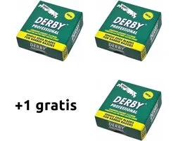 Derby Professional Single Blades 100 pcs | 2 + 1 GRATIS