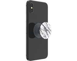 PopSockets PopGrip PopTop Telefoon Greep en Standaard Wit Marmer