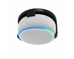 Wandhouder Geschikt voor Echo Dot 3 – Plafondbeugel voor Smart Speaker Geschikt voor Alexa – Wand- en Plafondmontage – Geschikt voor 60 mm Inbouwdozen – Zwart – muurhouder