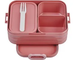 Mepal Bento broodtrommel voor 4 boterhammen, mauve
