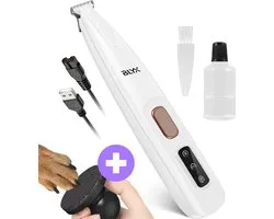 Blyx® - Tondeuse pour chiens - Blanc - Incl. Lime à ongles pour chiens