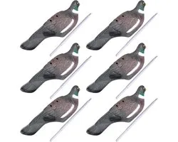 VicBre 6 Pcs Pigeon Doves Lure Cheese Half Shell for Hunting Shooting Yard Garden Decoration, 16 Inch (Paint - ShopVlot