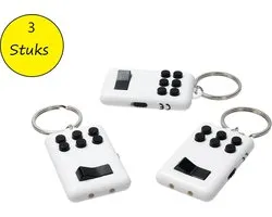 Fidget Pad Anti stress set 3 pièces Flip and Click Keylight Blanc-Noir