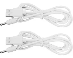 2 STKS USB naar DC Ronde Connector Netsnoer Compatibel met Hatch Sound Machine Compatibel met Hatch Baby Rest