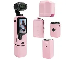 Casalora Housse de protection pour DJI Osmo Pocket 3 - Silicone - Coque - Accessoires caméra d'action - Rose
