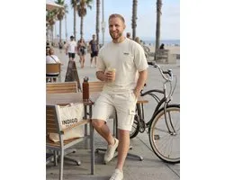 Indigo Denim - Jogging Huispak Katoen - Off White - Cargo