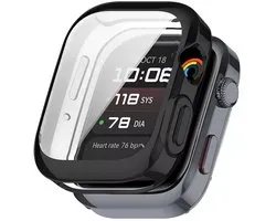 Strap-it Schokabsorberend TPU hoesje - case geschikt voor Huawei Watch D2 (zwart)