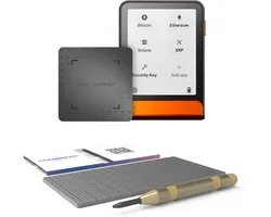 Ledger Flex + SOLIDHODL – Portefeuille matériel crypto avec écran tactile – Plus de 15 000 cryptomonnaies et NFT – Bluetooth, USB-C et NFC – Clé de récupération Ledger incluse – Orange