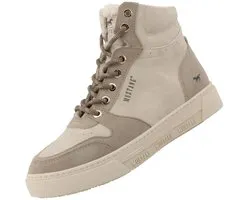 Mustang dames high-top sneaker met voering, beige 15M0212005