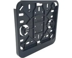 Kentekenplaathouder brommer scooter - ABS - 145x125mm - zwart