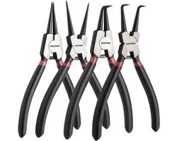 T.R. Tools - Set van 4 Borgveertangen - Cirkliptangen - Borgveertangenset - seegerringtangenset