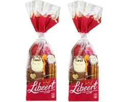 Libeert Sint chocolat au lait aux spéculoos - 2 sachets - chocolat de Sinterklaas - Cadeau Sinterklaas - 290g