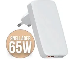 Chargeur plat YSONIC - Chargeur rapide - Port USB C - Prise Type C - Charge Fast 65 W - Compatible avec Apple iPad Air - Pro - Samsung Galaxy S25 - S24 - A56 - A36 - Plus - Ultra - Wit