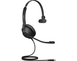 Jabra Evolve2 30, UC Mono Casque Avec fil Arceau Bureau/Centre d'appels USB Type-C Noir