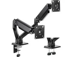 Support de moniteur SENSE7 HANG DOUBLE Support de moniteur pour bras de moniteur pour moniteur PC et TV 17-32 pouces Rotatif et réglable en hauteur Rotation à 360° VESA