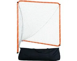 Lacrosse-Doel, 6' X 6' Lacrosse-Net met Stalen Frame, Draagbaar Trainingsapparaat voor In De Tuin, Snel Op Te Zetten met Draagtas, Duurzaam voor Training Van Jongeren En Volwassenen