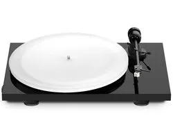 Platine vinyle Pro-Ject E1 BT AT3600L et platine vinyle Acryl - Pack - Qualité sonore Luxe - Transmetteur Bluetooth - Design moderne - Zwart