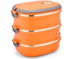 Geïsoleerde lunchboxen van roestvrij staal met 1-3 compartimenten, lekvrij, Geschikt voor kinderen en volwassenen, houden eten warm en zijn ideaal Geschikt voor school.