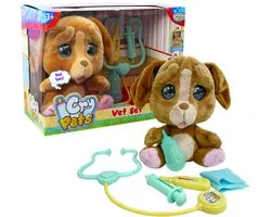 Emotion Pets – Veterinary Set (Pluche Huilen Puppy 22 cm + Accessoires)