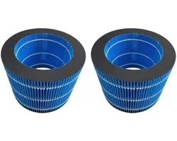 2x Trade-Shop luchtfilter/rondfilter/vervangingsfilter compatibel met Philips HU3918, HU3916, HU3915, HU2718, HU2716 luchtbevochtiger vervangt FY3446/30