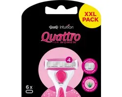 Wilkinson Sword Intuition Quattro For Women - 6 navulmesjes