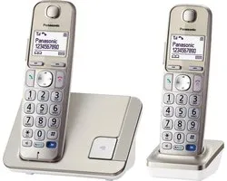 Panasonic KX-TGE212NLN - Duo DECT telefoon - champagnekleurige seniorentelefoon