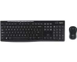 Logitech MK270 - Draadloos Toetsenbord en Muis - Azerty BE - Zwart