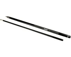 Pegasi Premiun Carbon Poolkeu 147cm 2-delig Black - 13mm 6-laags Tip-on-Leer - Bitter Tip - Esdoorn hout - Keu voor Poolen