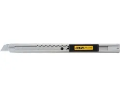 OLFA SVR-2 Cutter 9mm | Couteau de précision à lame sécable en acier inoxydable avec verrouillage automatique | Couteau de coupe professionnel pour films, cartons et emballages