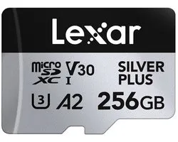 GB MicroSDXC UHS-I Classe 3 Lexar Professional SILVER PLUS 256 Go