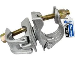 GEZU IMPEX Accouplement d'échafaudage Galvanoplastie Lot de 16 48 x 48 mm | serre joint pour tuyau acier construction