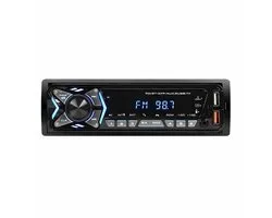 Autoradio met Bluetooth voor alle auto's - USB, AUX en Handsfree - Afstandsbediening - Verlicht - Enkel DIN Auto Radio met Ingebouwde Microfoon