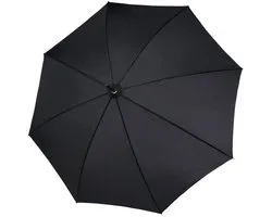 Doppler Fiber Flex Big Stok paraplu 92 cm - 110cm Diameter - uni black