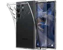 Spigen Liquid Crystal Geschikt voor Samsung S23 Ultra Back Cover Transparant