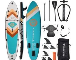 CITYSPORTS SUP Board - Paddle Board - Opblaasbaar Paddle Board - Verstelbare Peddel - Complete Set - 320 cm - Max. 160 kg