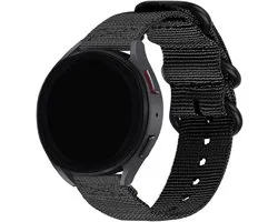 Bracelet en nylon BALR 22 mm avec boucle (noir) – Compatible avec Samsung Galaxy Watch 46 mm/3/GEAR S3, Huawei GT 2/3/ Pro, Amazfit GTR, Polar Grit/Vantage, Fossil Gen 5/6, OnePlus Watch, Xiaomi Mi/S1 – Bracelet respirant au look sportif