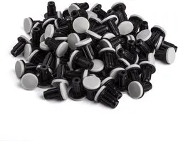 100 x SO-TECH® Deurbuffer zwart / grijs Ø 8 mm voor boorgat-Ø 5 mm