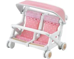 Sylvanian Families 4533 dubbele kinderwagen-poppenhuisinrichting